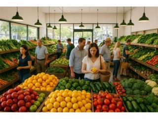 Busy Ipswich Fruit Market - 5871