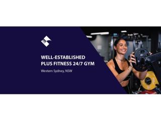 WELL-ESTABLISHED PLUS FITNESS 24/7 GYM FOR SALE (WESTERN SYDNEY) BFB4132