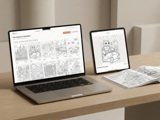 Lucrative AI Colouring Book Creation Studio App Opportunity
