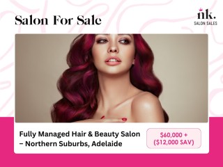 Fully Managed Hair & Beauty Salon  Northern Suburbs, Adelaide
