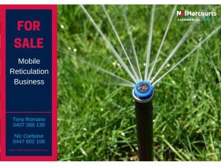 Mobile Reticulation Business For Sale - 